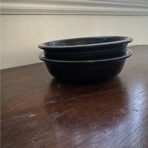 Fiesta black cereal bowls